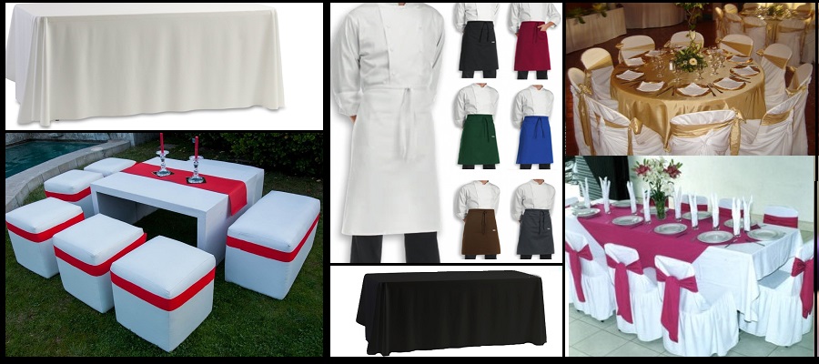 manteles caminos servilletas para eventos